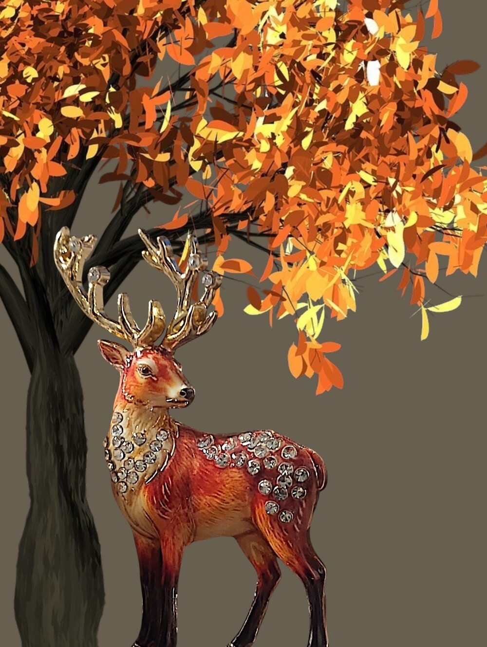 Enamel Deer Approach